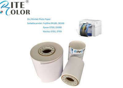 China Microporous Luster Minilab Photo Paper A4 Sheet Roll Resin Coated White Color for sale