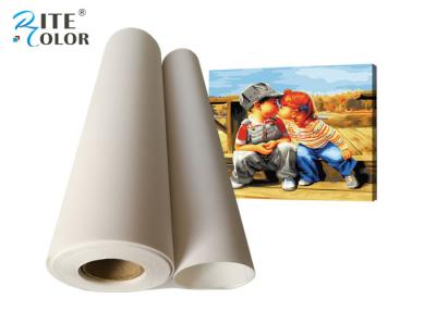China Ink Jet Matt Polyester Canvas Rolls 260gsm 300d * 600d Density For Printing for sale