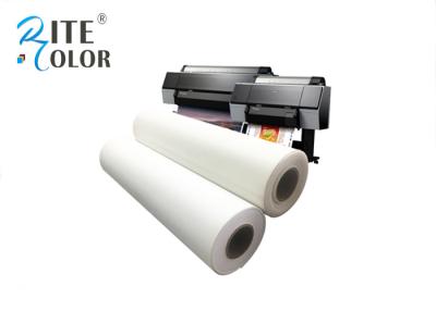 China Glossy Inkjet Cotton Canvas Roll , 400gsm White Silky Digital Printing Canvas for sale