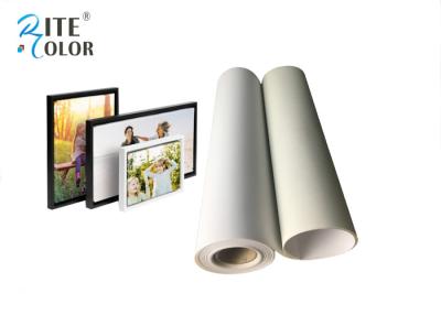 China Stretched Polyester Canvas Rolls , Waterproof Matte Inkjet Digital Canvas Printing 260gsm for sale