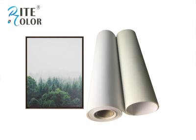 China Matte Inkjet Digital Large Format Printing Canvas Polyester Print Fabric 220Gsm for sale