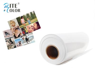Cina Getto di inchiostro rivestito del raso della carta della foto della resina bianca luminosa per stampa fotografica in vendita
