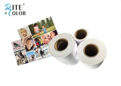 China Papel seco brillante de la foto de Minilab del chorro de tinta, Libro Blanco de Mircorporous RC en venta