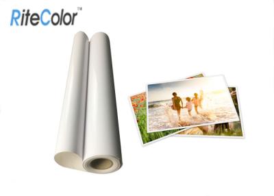 China Waterproof 230gsm Glossy Inkjet Latex Media Resin Coated Photo Paper Roll for sale