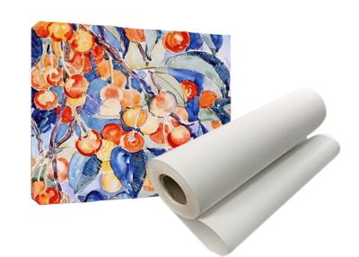 China Glossy Polyester Canvas Roll For Eco Solvent Wide Format Printers for sale