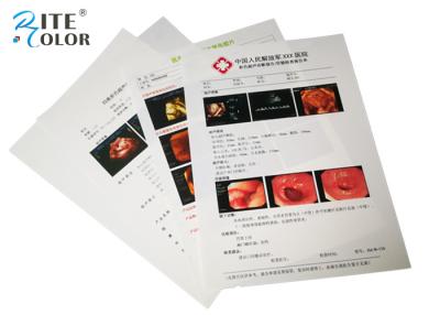 Chine Film blanc d'imagerie médicale d'ANIMAL FAMILIER de jet d'encre pour l'ultrason d'endoscopie à vendre