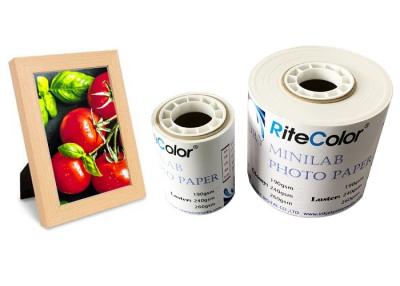China Glattes trockenes Minilab Foto-Papier des Tintenstrahl-RC für Fuji-Grenze Epson Surelab Noritsu zu verkaufen