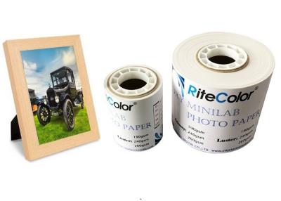 China Inkjet 190gsm RC Dry Minilab Photo Paper Luster Waterproof Instant Dry Roll for sale