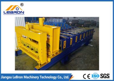 China Automatic Glazed Tile Roll Forming Machine , PLC Control Roof Tile Manufacturing Machine for sale