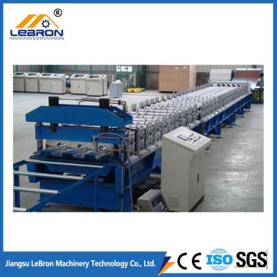 China Easy Operation Metal Deck Roll Forming Machine 5.5kW Hydraulic Unit Motor Power for sale