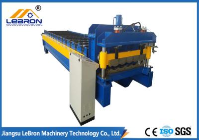 China Blue Color Glazed Tile Roll Forming Machine Siemens PLC Control Full Automatic for sale
