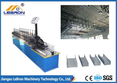 China Ceiling Batten Light Steel Keel Roll Forming Machine Panasonic PLC System for sale