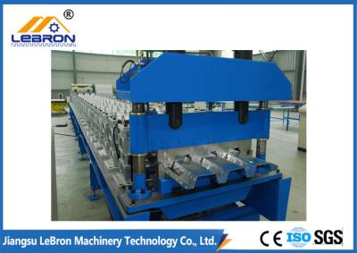 China High Speed Floor Deck Roll Forming Machine No.45 Steel Coated With Chromed Treatment for sale