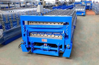 China Hydraulic Trapezoidal Roofing PPGI Sheet Roll Forming Machine for sale