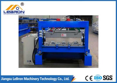 China 0.8-1.5mm Thickness Metal Deck Forming Machine , 15KW Step Tile Roll Forming Machine for sale
