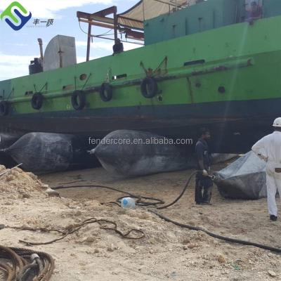 China Cylindrical Marine Rubber Airbag Length 5-24m For Ship Lifting Landing for sale