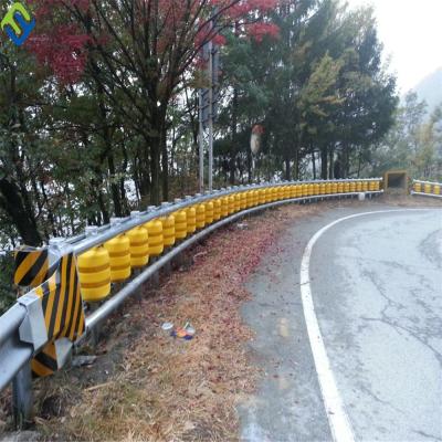 China Traffic Safety EVA Buckets Rolling Guardrail PU And PVC Roller Barrier For Highway for sale