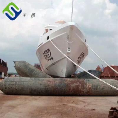 China Big Carrying Capacity Inflatable Boat Lift Bags , Pneumatic Lifting Bags Black Color for sale