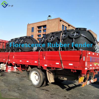 China ISO 17357 Used Aircraft Tyres Inflatable Pneumatic Rubber Fender Floating for sale