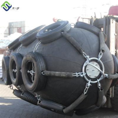 China ISO 17357 Mooring Berthing Marine Fender Anti Collision Pneumatic Rubber Fender for sale