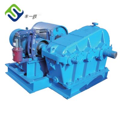 China Electric Power Cable Pulling Single Drum Marine Shipyard Winch 10 Ton for sale