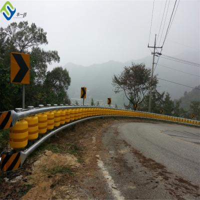 China Plastic Eva Pu Anti Crash Guardrail Safety Highway Roller Barrier Expandable for sale