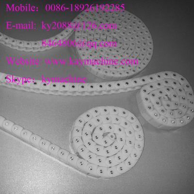 China Straight Case Chain 40P Straight Small straight running plastic chain with closed top plate manufacturer factory for sale