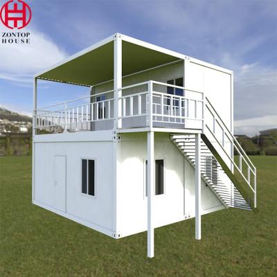 China Zontop Modern  Hurricane Proof  Quick Concrete Cheap  Low Cost Light Steel Bolt Container Office Prefab House Home for sale