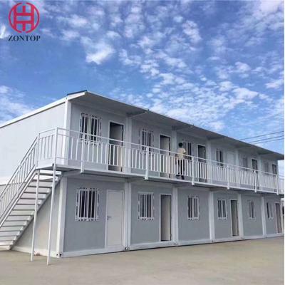 China Fáceis luxuosos modernos montam a casa modular da casa pré-fabricada de 2 andares pré-fabricada manufaturado de aço do recurso à venda