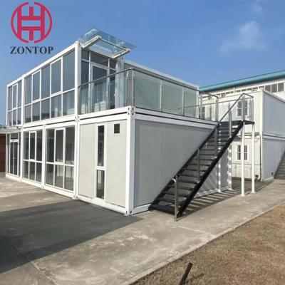 China Modern Frame Easy Assemble 2 Story Prefabricated Steel Building Container Houses for sale