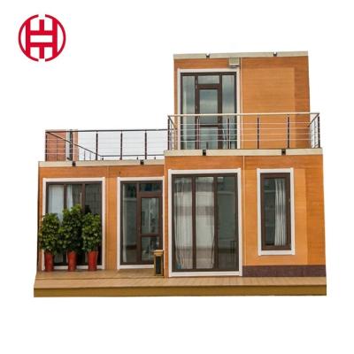 China ISO CE Light Steel Villa Living 2 Storey Flat Modular Container Home / Dormitory for sale