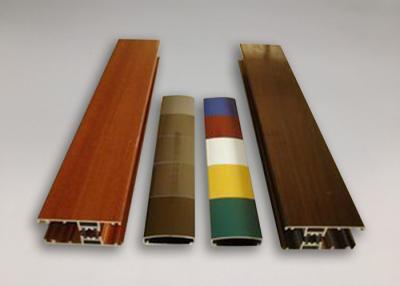 China Wood Grain Powder Coating Aluminium Extruded Products H Channel Extrusion for sale
