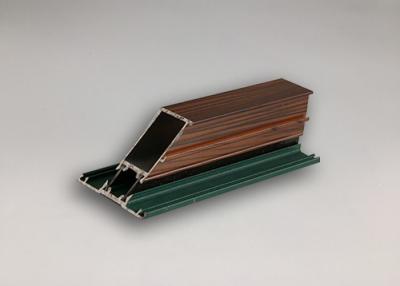 Chine 6063 6061 l'aluminium thermique de coupure de T4 T5 T6 profile la surface en bois de couleur à vendre