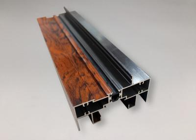 China Wood Imitated Thermal Break Aluminium Windows Profiles Oxidation Resistance for sale