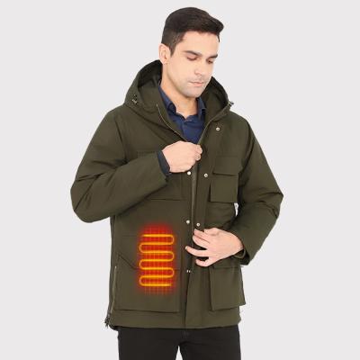 중국 남녀 구별이 없는 전기 뜨거워지 재킷 5200mAh 재충전이 가능한 뜨거워지 재킷 4 제어기 판매용