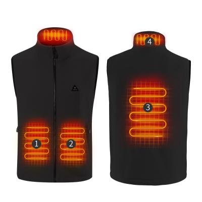 China Unisex Outdoor Heated Vest With Battery Pack Usb Electric Heated Padded Gilet for sale