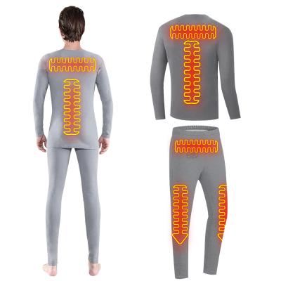 China Custom Thermo Underwear Mens Heated Long Johns Set Thermal Underwear for Men for sale