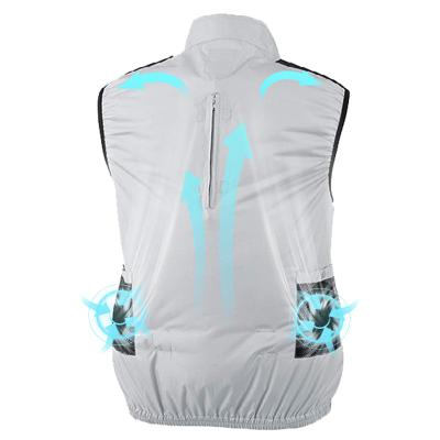 China PSE Slim Air Conditioned Jacket Cooling Vest With 2 Fans for sale