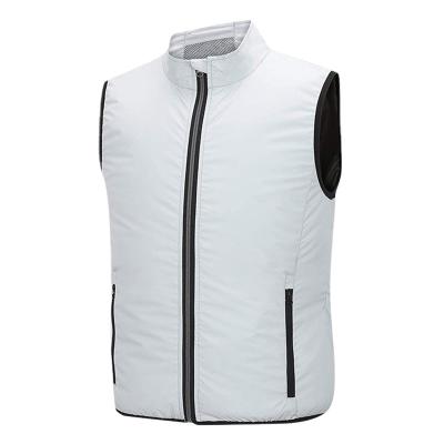 China Workwear 5V Fan Cooling Vest XXL XXXL Air Conditioned Vest White for sale