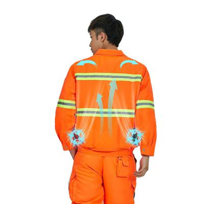 China Reflective Cooling Fan Jacket For Men Women Battery Powered 3 Speed Control for sale