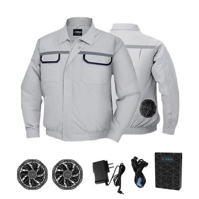 China 5V Power Bank Long Sleeve Cooling Shirt With Fan Air Conditioning Coat for sale