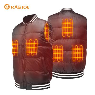 China 5 Heating Zones Outdoor Heated Vest 5V Rechargeable Heated Waistcoat for sale