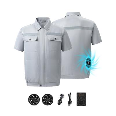China 4.56W Evaporative Cooling Vest Fan Cooling Jacket With 6700mAh Battery for sale