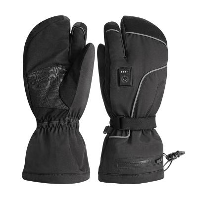China Men Women Black Electric Thermal Heated Mitten Liners For Winter Skiing And Snowboarding for sale