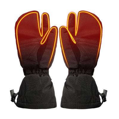 China 7.4V Rechargeable Electric Heated Ski Gloves Battery Operated Gloves For Winter Outdoor Hunting for sale