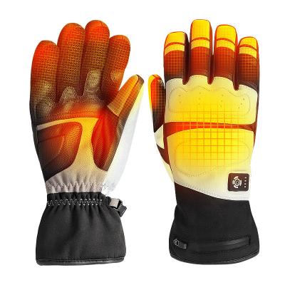 China Anti Skid Silicone Heated Gloves For Biking Electric Heated Motor Bike Gloves for Men Women for sale