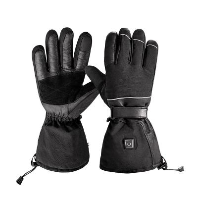 China 7.4V Thick Rechargeable Battery Heated Ski Gloves Womens Electric Thermal Warming Gloves with 3 Heating Settings for sale