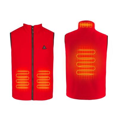 China Custom Electric Heated Clothes for Unisex with Battery Pack Rechargeable Sleeveless Fleece Heating Vest for sale