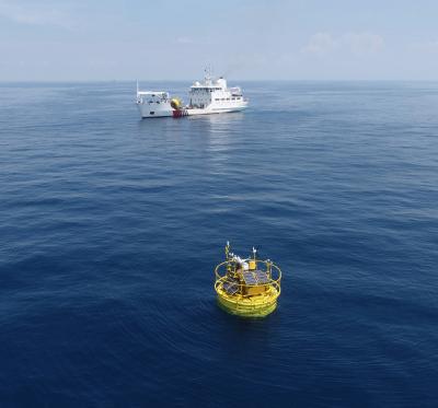 China Aspiraciones azules flotando LiDAR con sensor meteorológico en venta