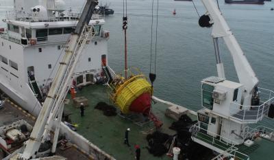 China Medición del viento en alta mar con boyas LiDAR flotantes en el océano en venta